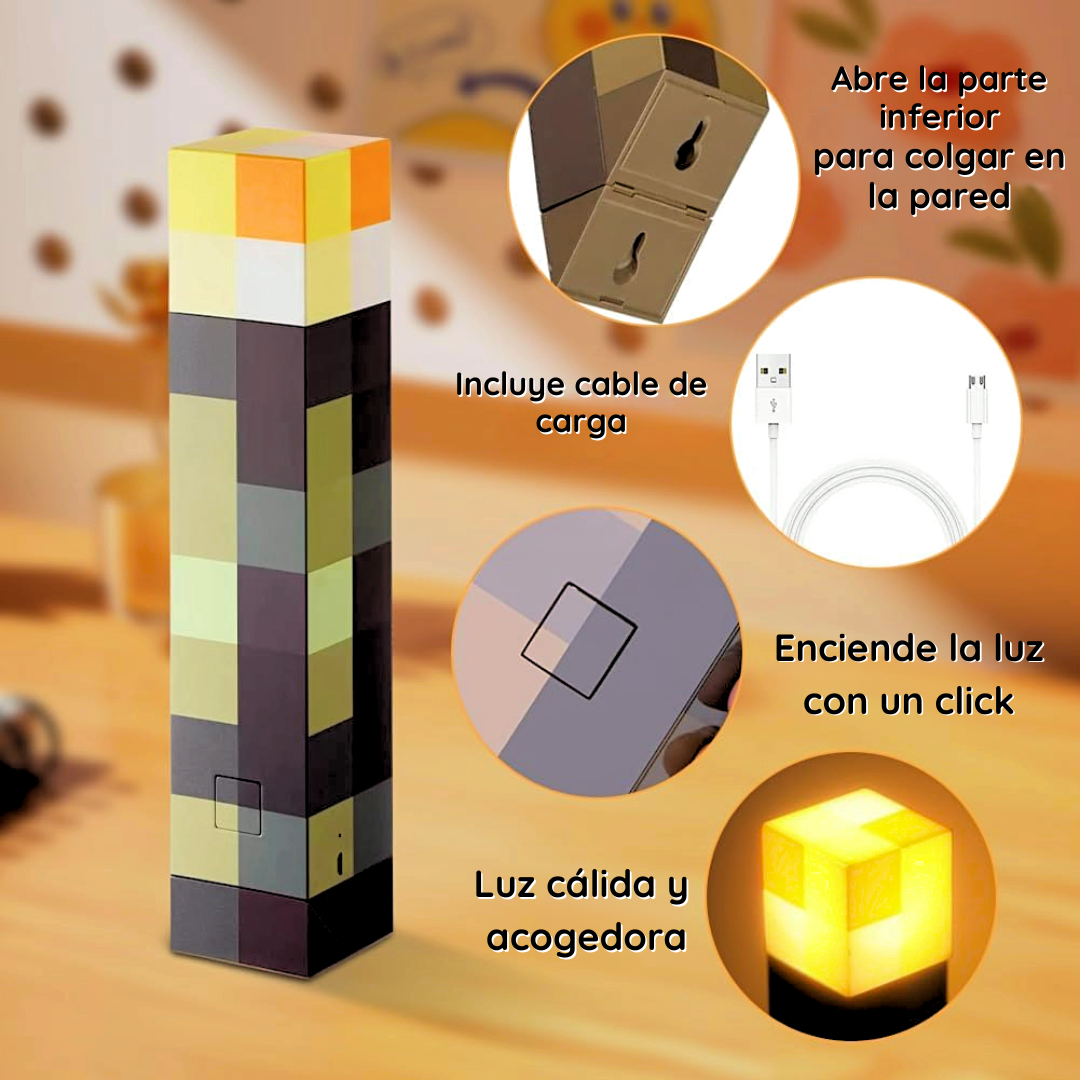 Lámpara de Minecraft